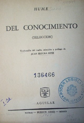 Del conocimiento