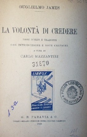 La volontá di credere