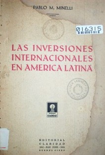Las inversiones internacionales en América Latina