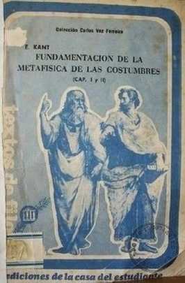 Fundamentación de la metafísica de las costumbres