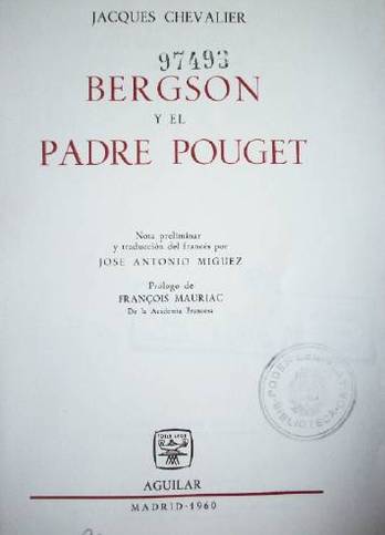 Bergson y el Padre Pouget