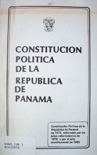 Constitución política de la República de Panamá de 1972