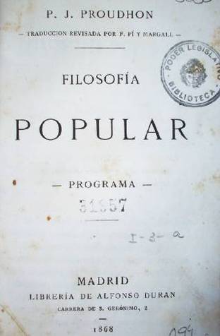 Filosofía popular