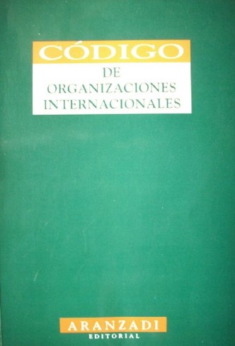 Código de Organizaciones Internacionales