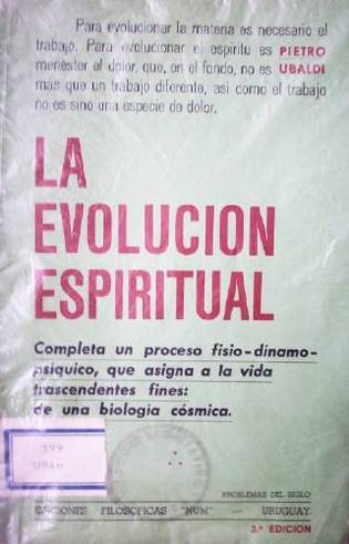 La evolución espiritual