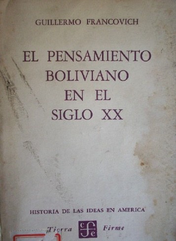 El pensamiento boliviano en el siglo XX