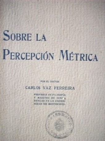 Sobre la percepción métrica