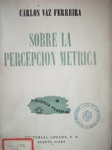 Sobre la percepción métrica