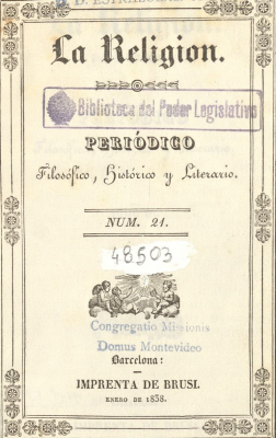 La religión : periódico filosófico, histórico y literario