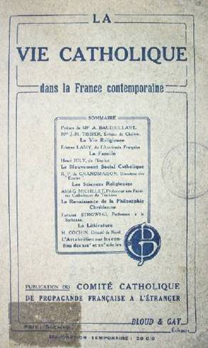 La vie catholique dans la france contemporaine