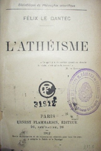 L'athéisme