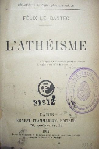 L'athéisme