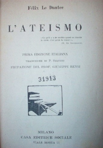 L'ateismo