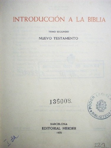 Introducción a la Biblia