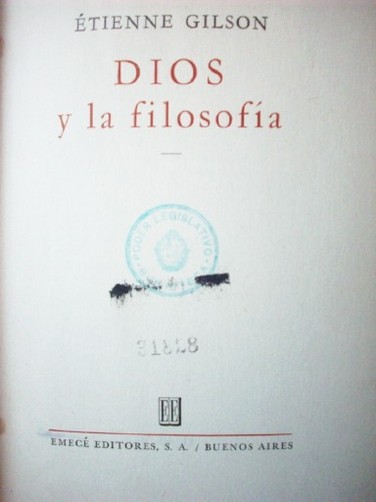 Dios y la filosofía