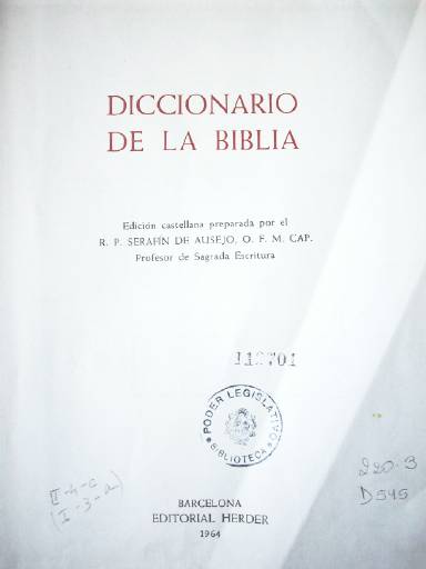 Diccionario de la Biblia