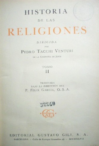 Historia de las religiones