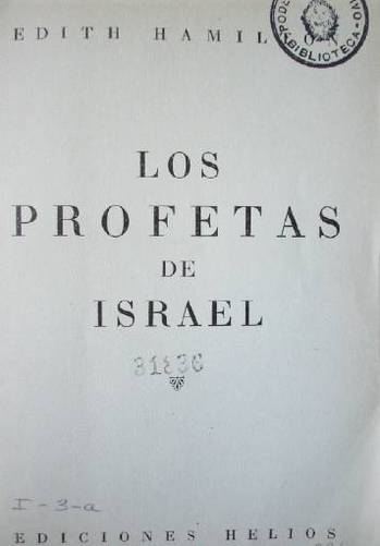 Los profetas de Israel