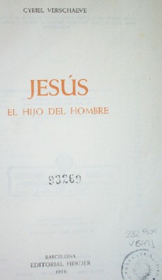 Jesús : el hijo del hombre