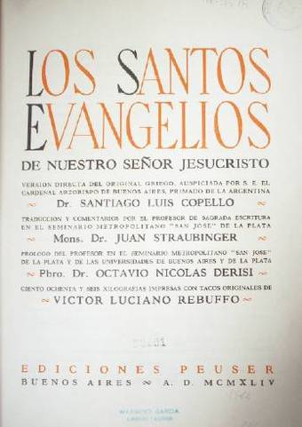 Los Santos Evangelios