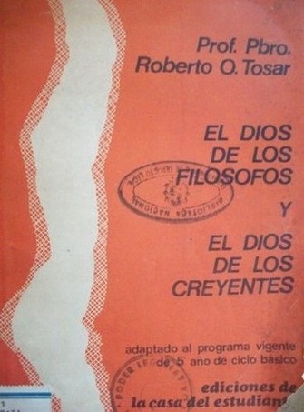 El dios de los filósofos y el dios de los creyentes