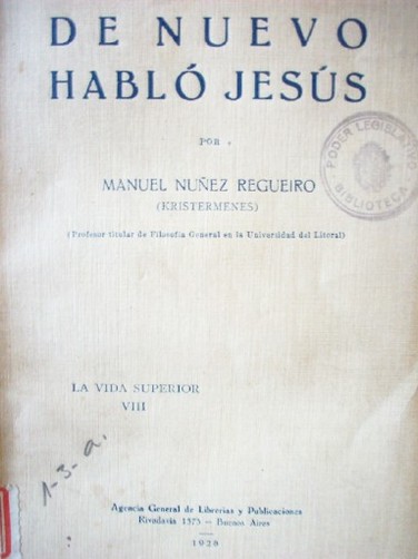 De nuevo habló Jesús