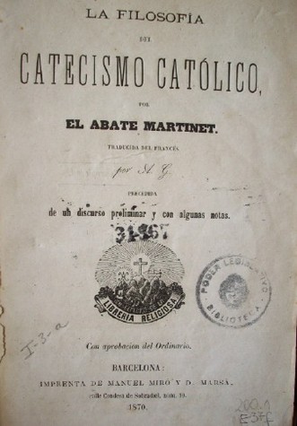 La filosofía del catecismo católico