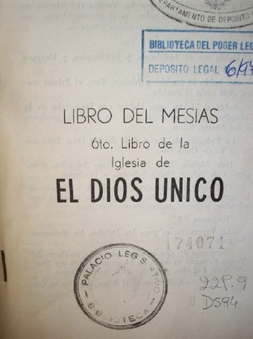 El Dios único