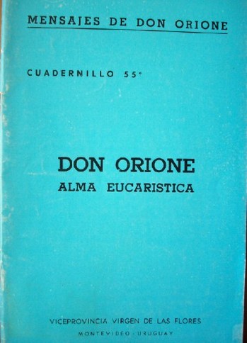 Don Orione : alma eucarística