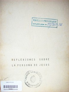 Reflexiones sobre la persona de Jesús