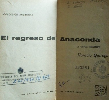 El regreso de Anaconda y otros cuentos