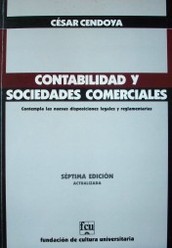 Contabilidad y sociedades comerciales