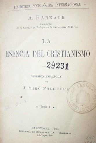 La esencia del cristianismo