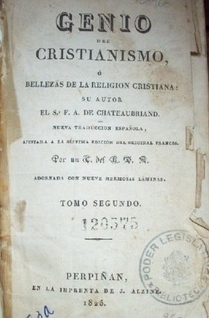 Genio del cristianismo ó bellezas de la religión cristiana