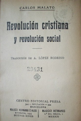 Revolución cristiana y revolución social