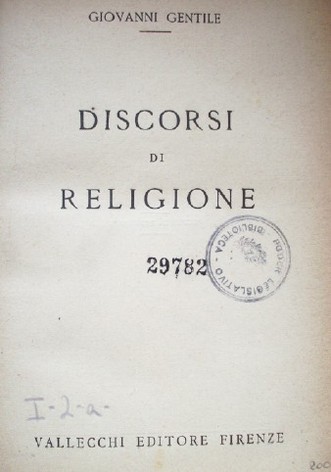 Discorsi di religione