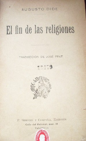 El fin de las religiones