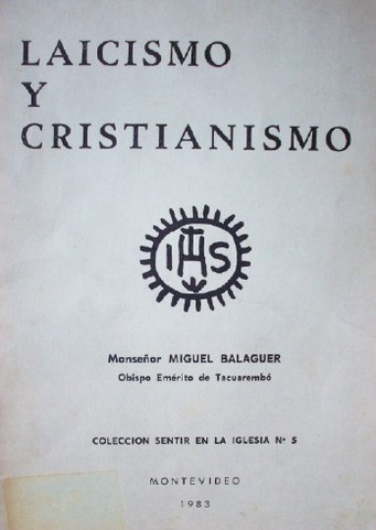 Laicismo y cristianismo