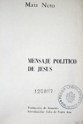 Mensaje político de Jesús