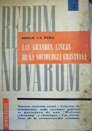 Las grandes líneas de la sociología cristiana