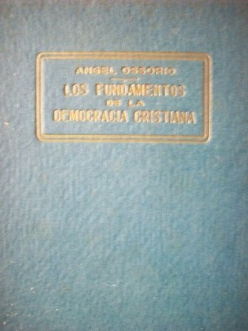 Los fundamentos de la democracia cristiana