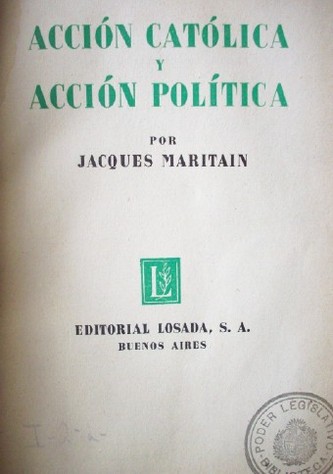 Acción católica y acción política