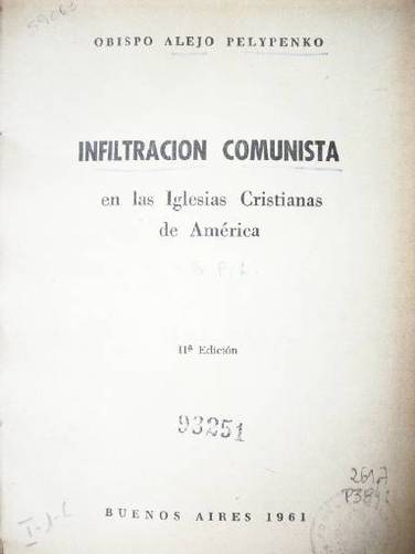 Infiltración comunista en las Iglesias Cristianas de América