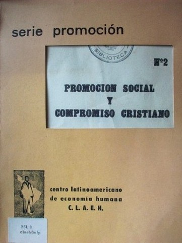 Promoción social y compromiso cristiano