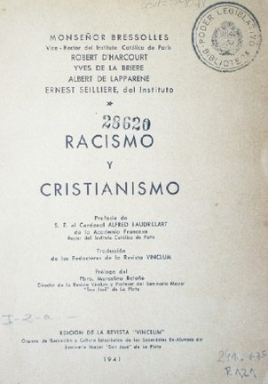 Racismo y Cristianismo