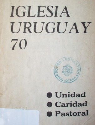 Pastoral conjunta de los obispos del Uruguay