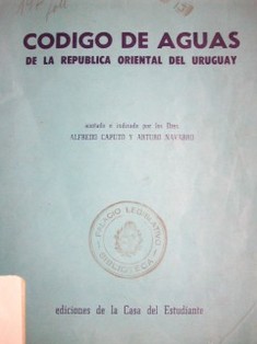 Código de Aguas de la República Oriental del Uruguay