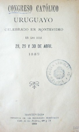 Congreso católico uruguayo celebrado en Montevideo