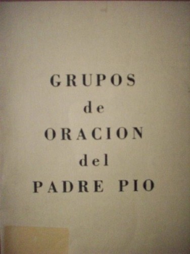 Grupos de oración del Padre Pio