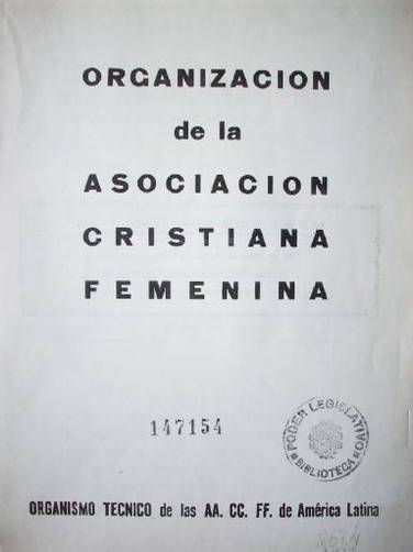 Organización de la Asociación Cristiana Femenina